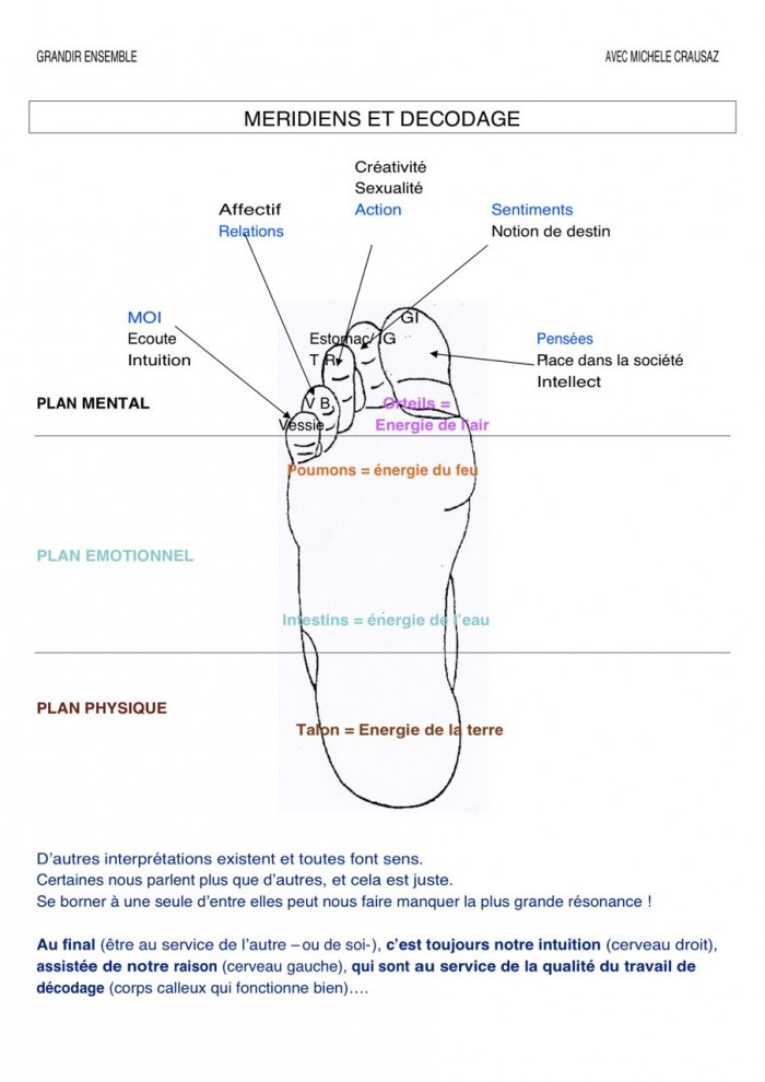 Décodage & méridiens